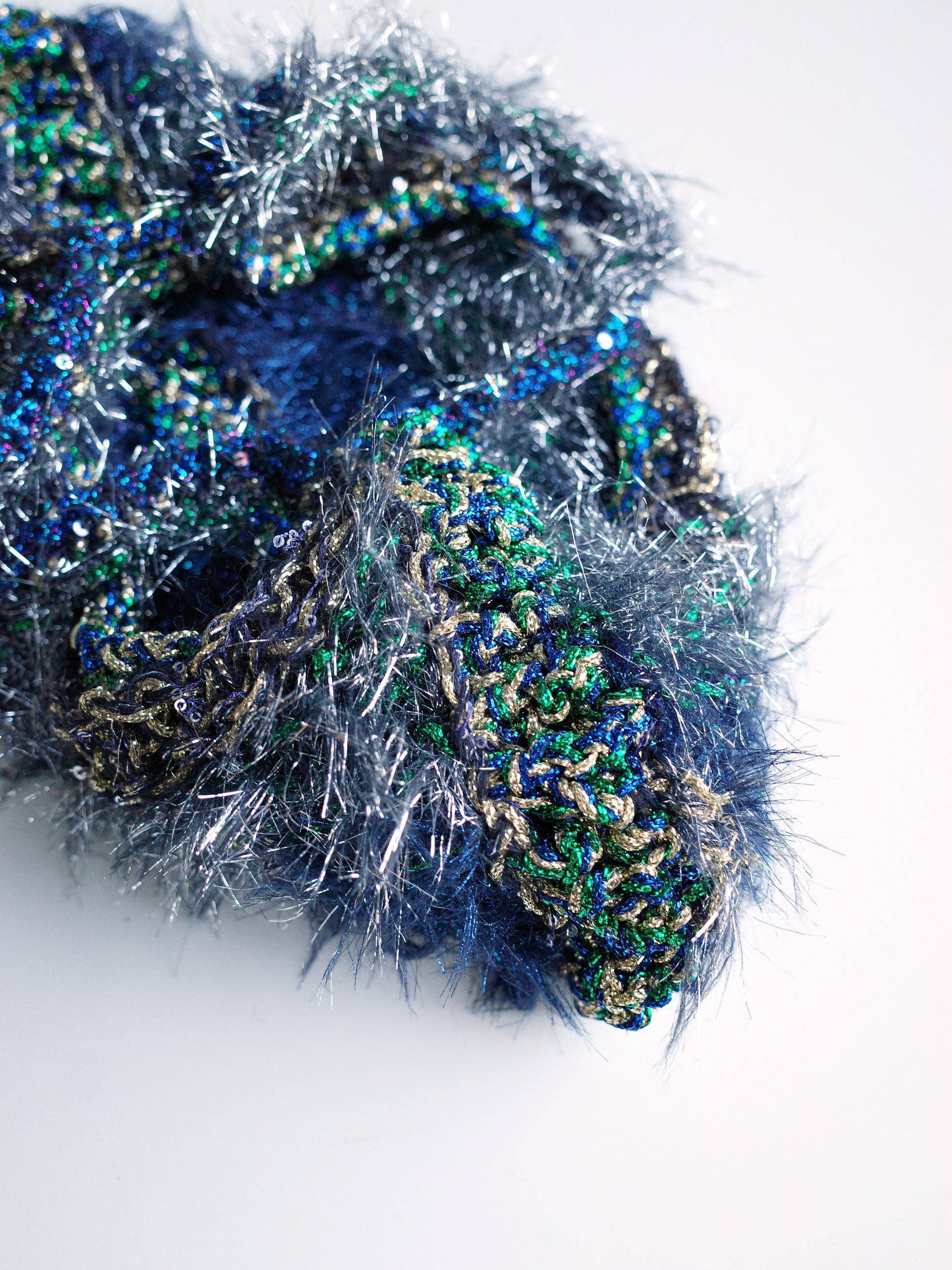 Cosmic Moss Crochet Shoulder Bag