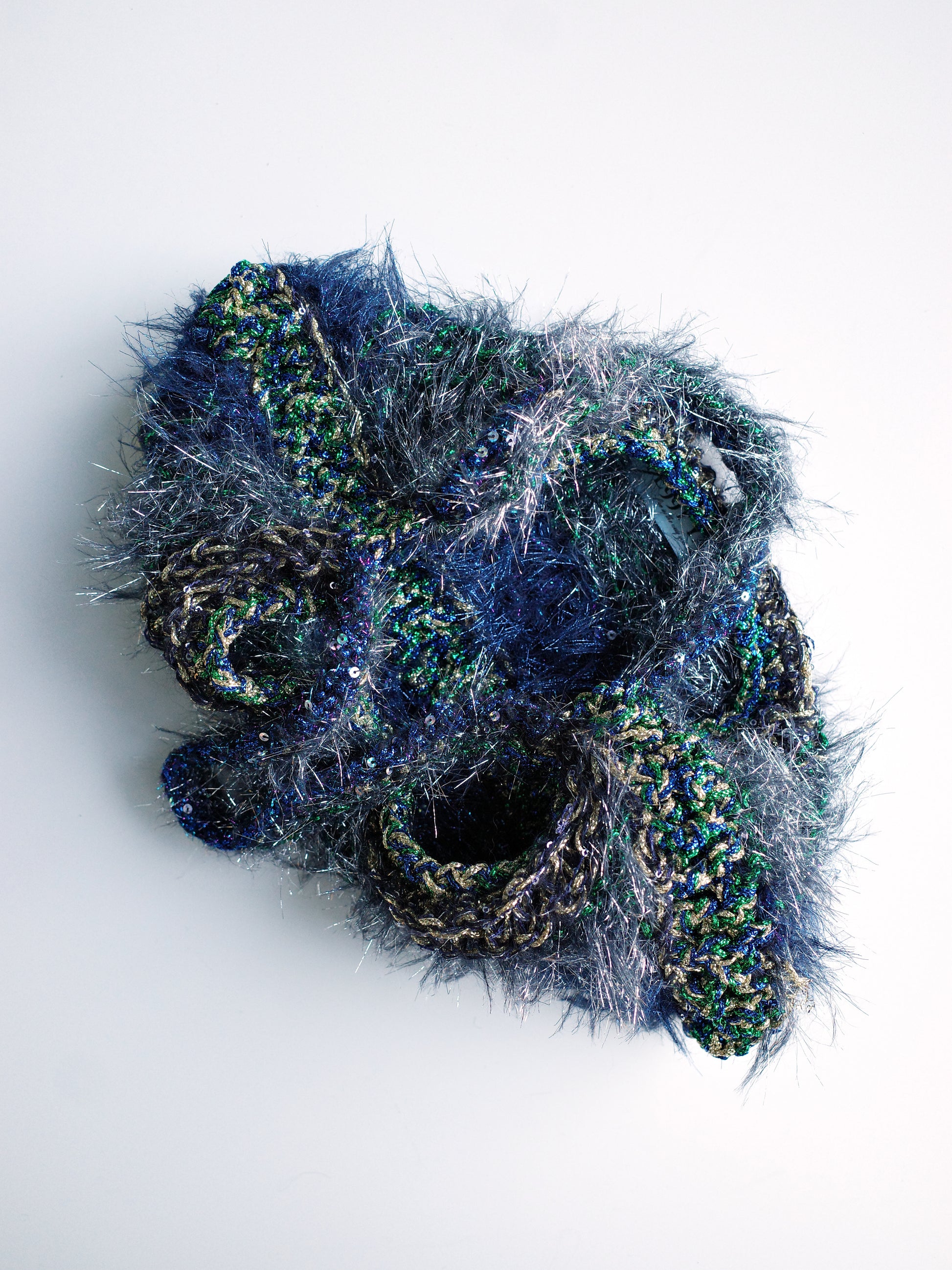 Cosmic Moss Crochet Shoulder Bag