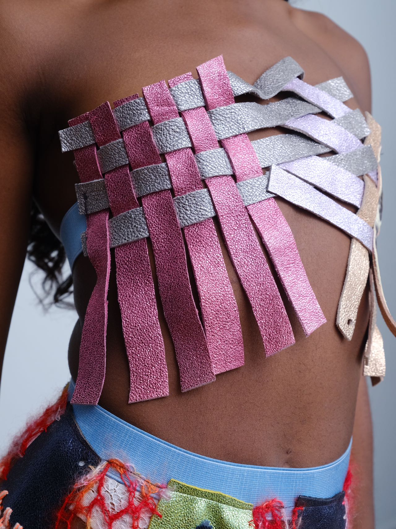 Galactic Weave Leather Vest