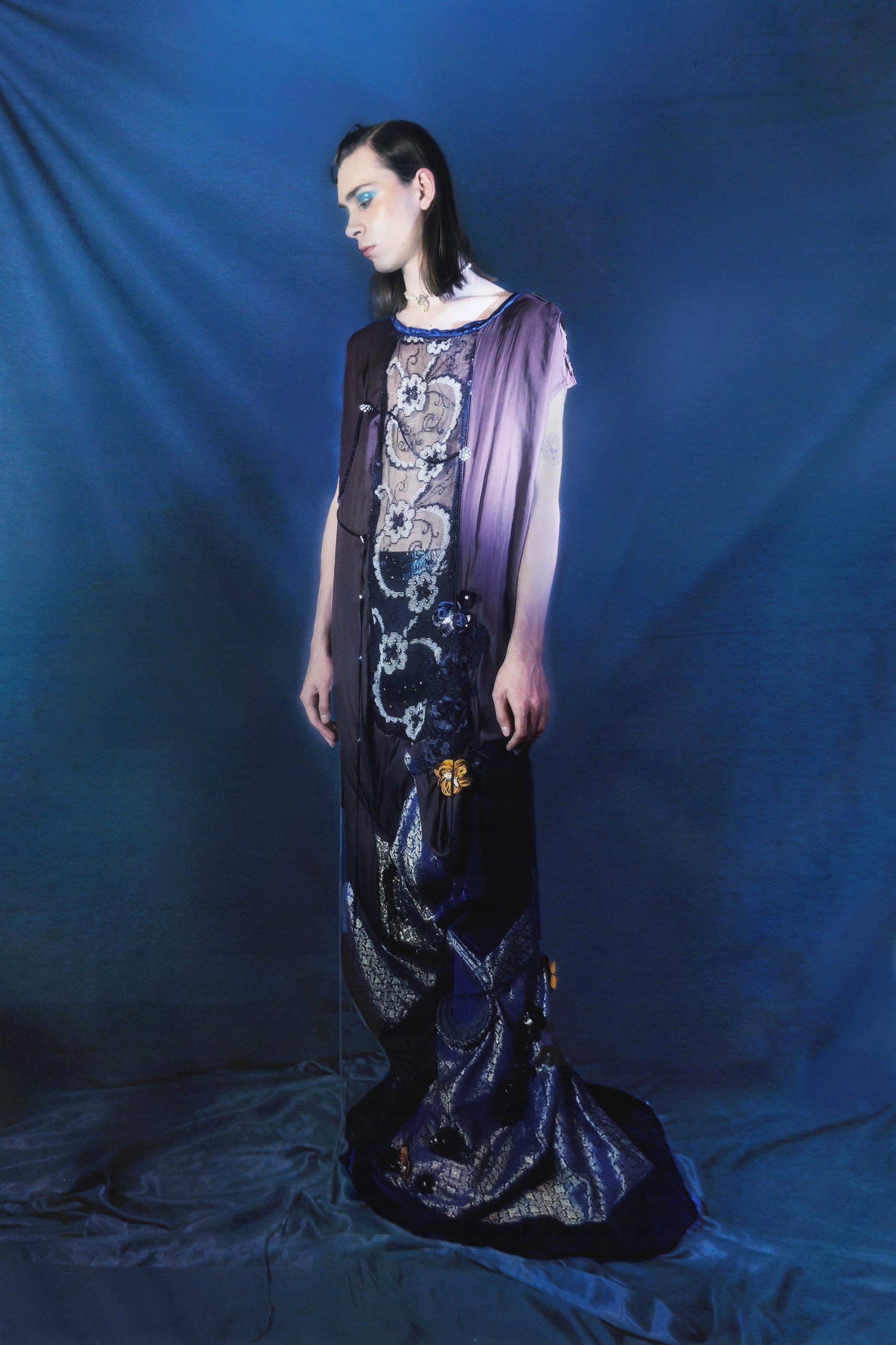 Cosmic Tapestry Draped Jumpsuit