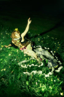 Hand-Knitted Multicolor Ruffles Dress