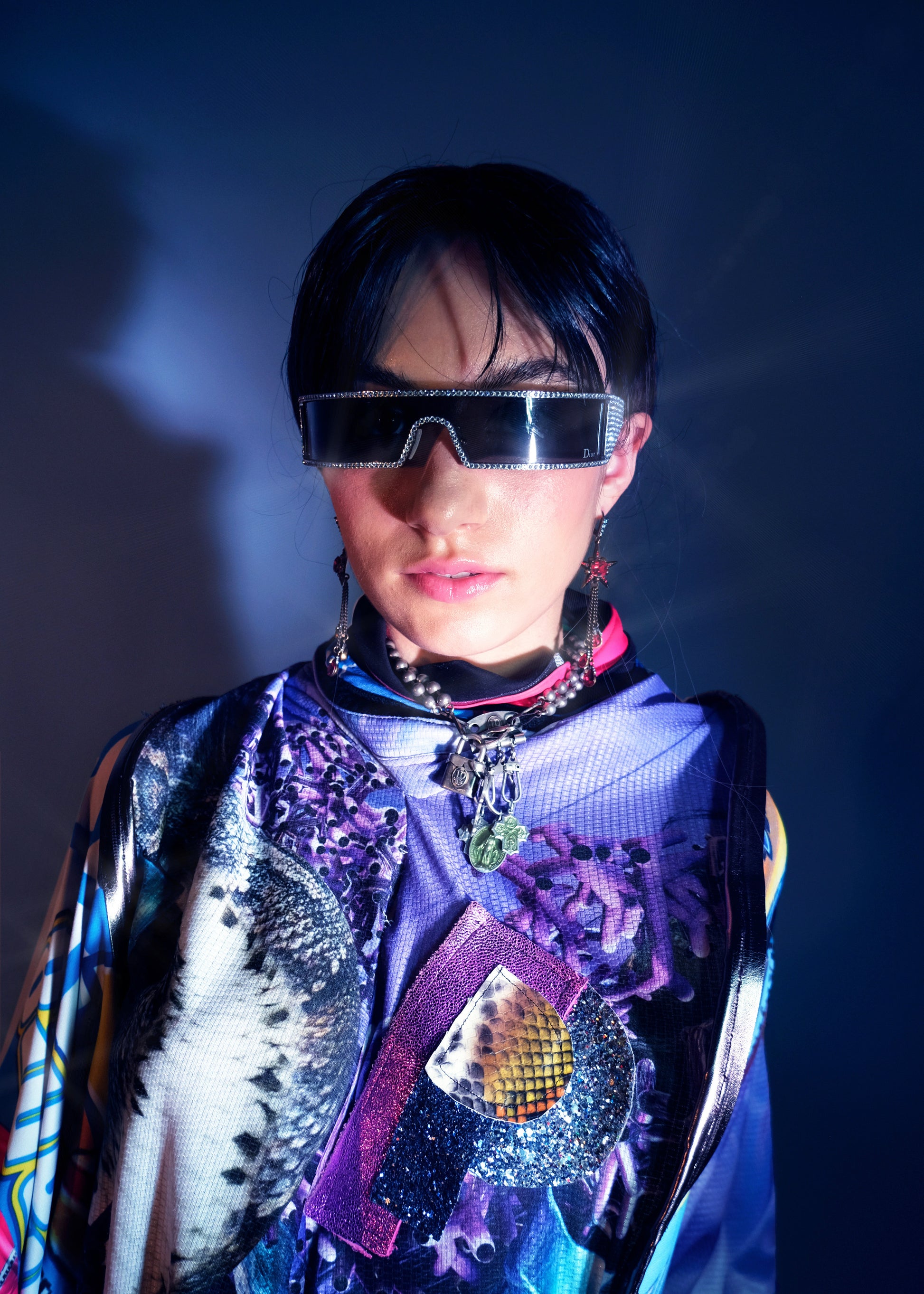 Orbit Collision Upcycled Spiral Dress