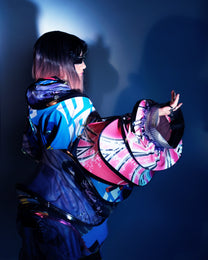 Orbit Collision Upcycled Spiral Dress