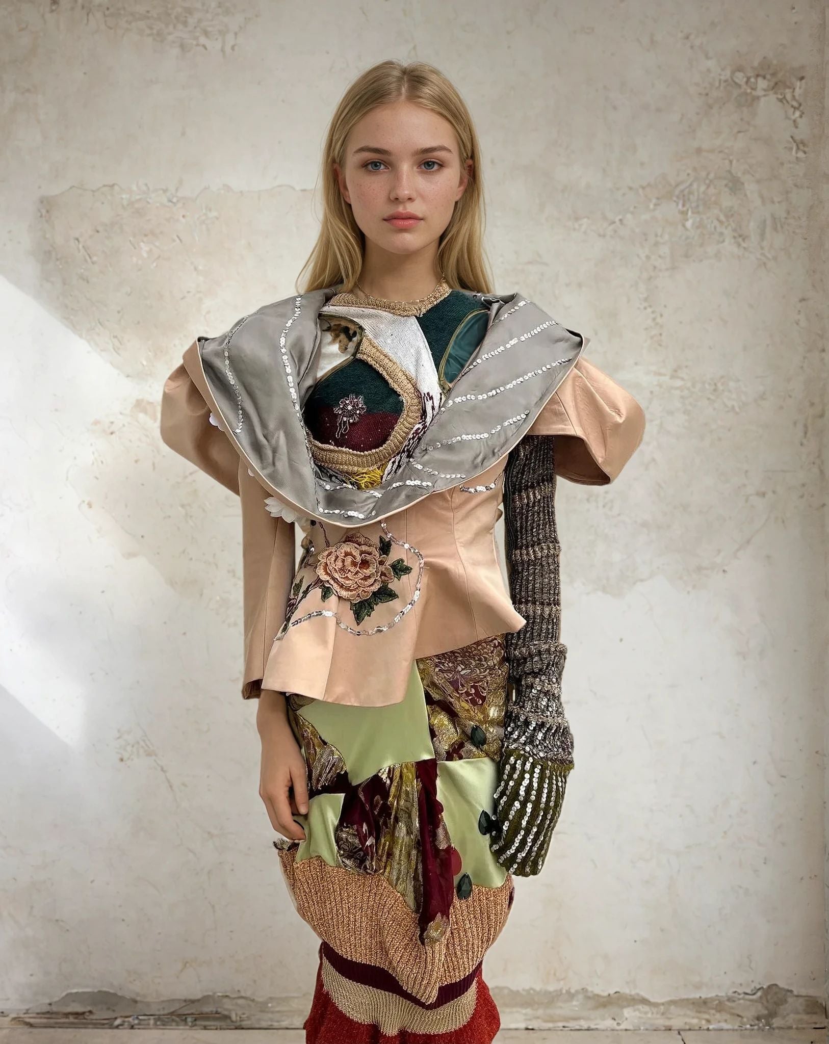 Spiral Galaxy Hooded Sculpture Jacket