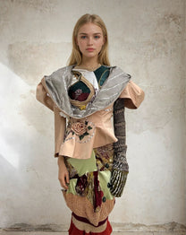 Spiral Galaxy Hooded Sculpture Jacket