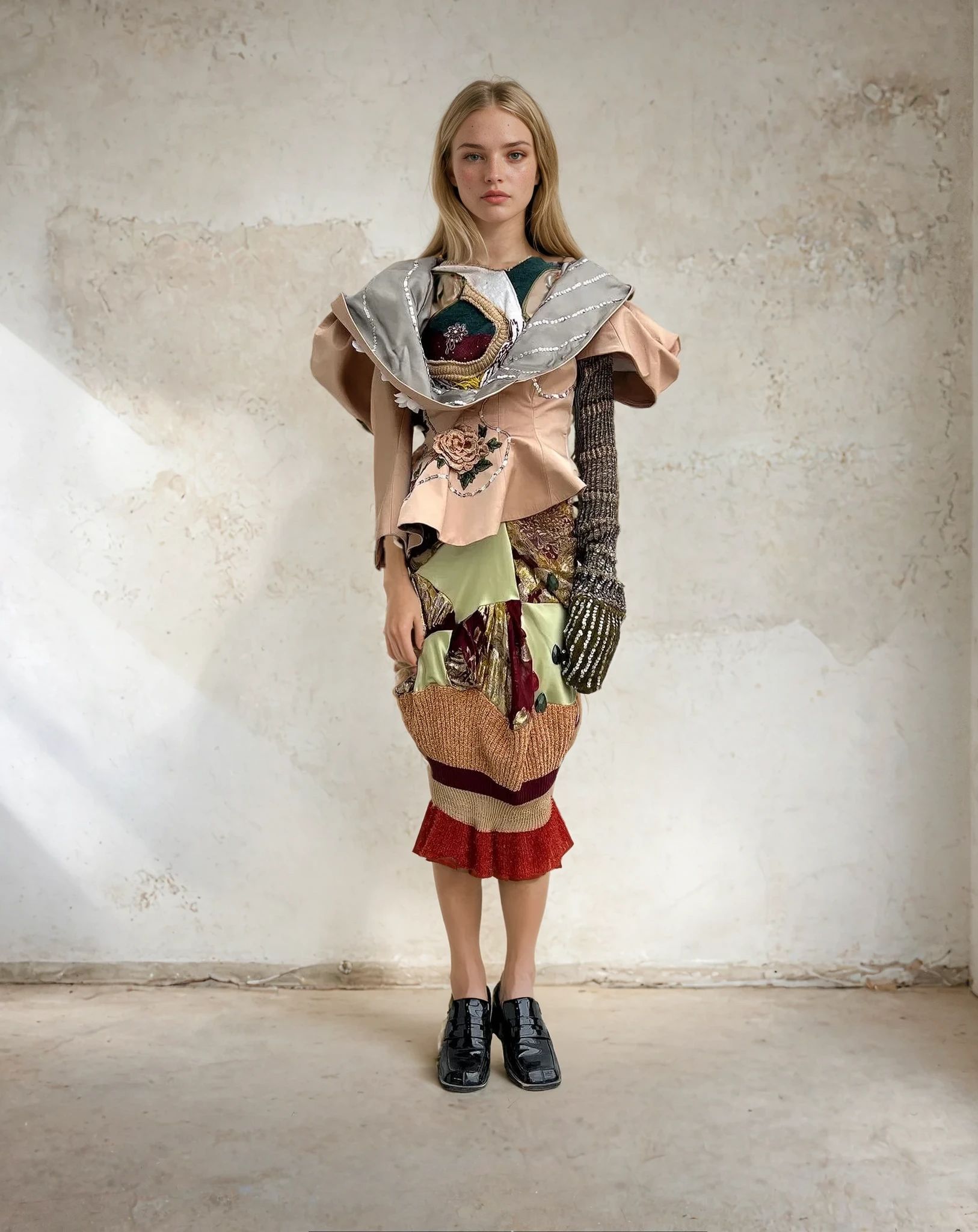 Spiral Galaxy Hooded Sculpture Jacket