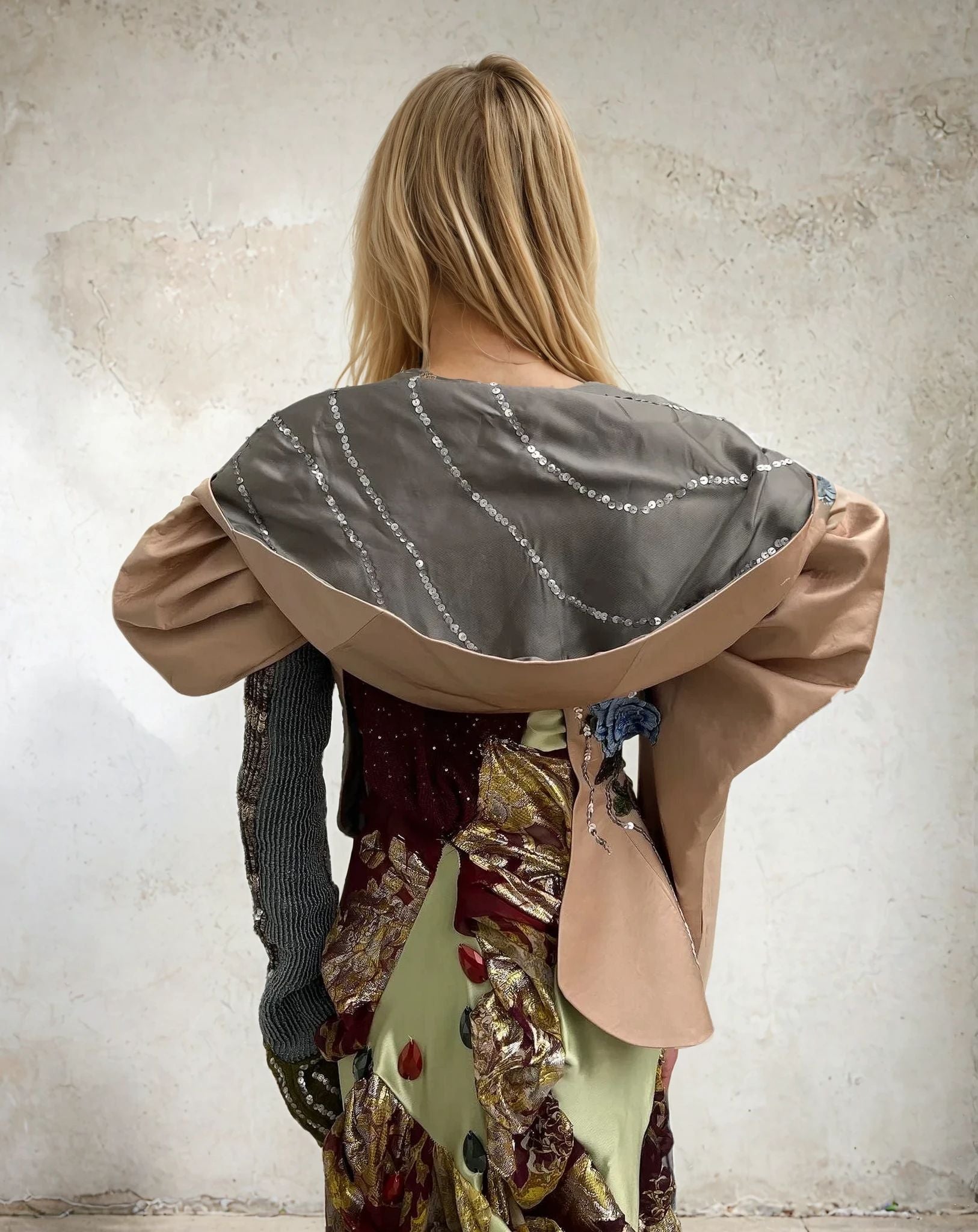 Spiral Galaxy Hooded Sculpture Jacket