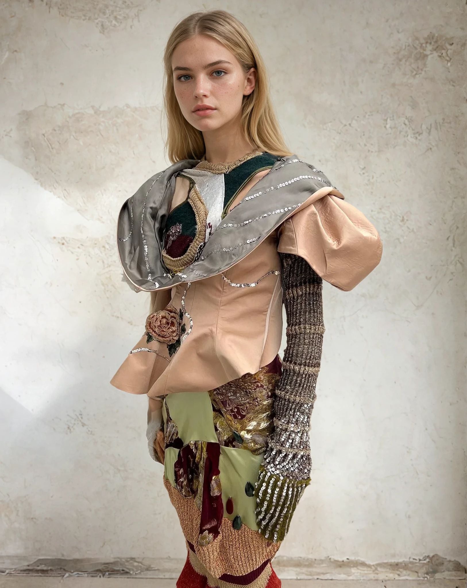 Spiral Galaxy Hooded Sculpture Jacket