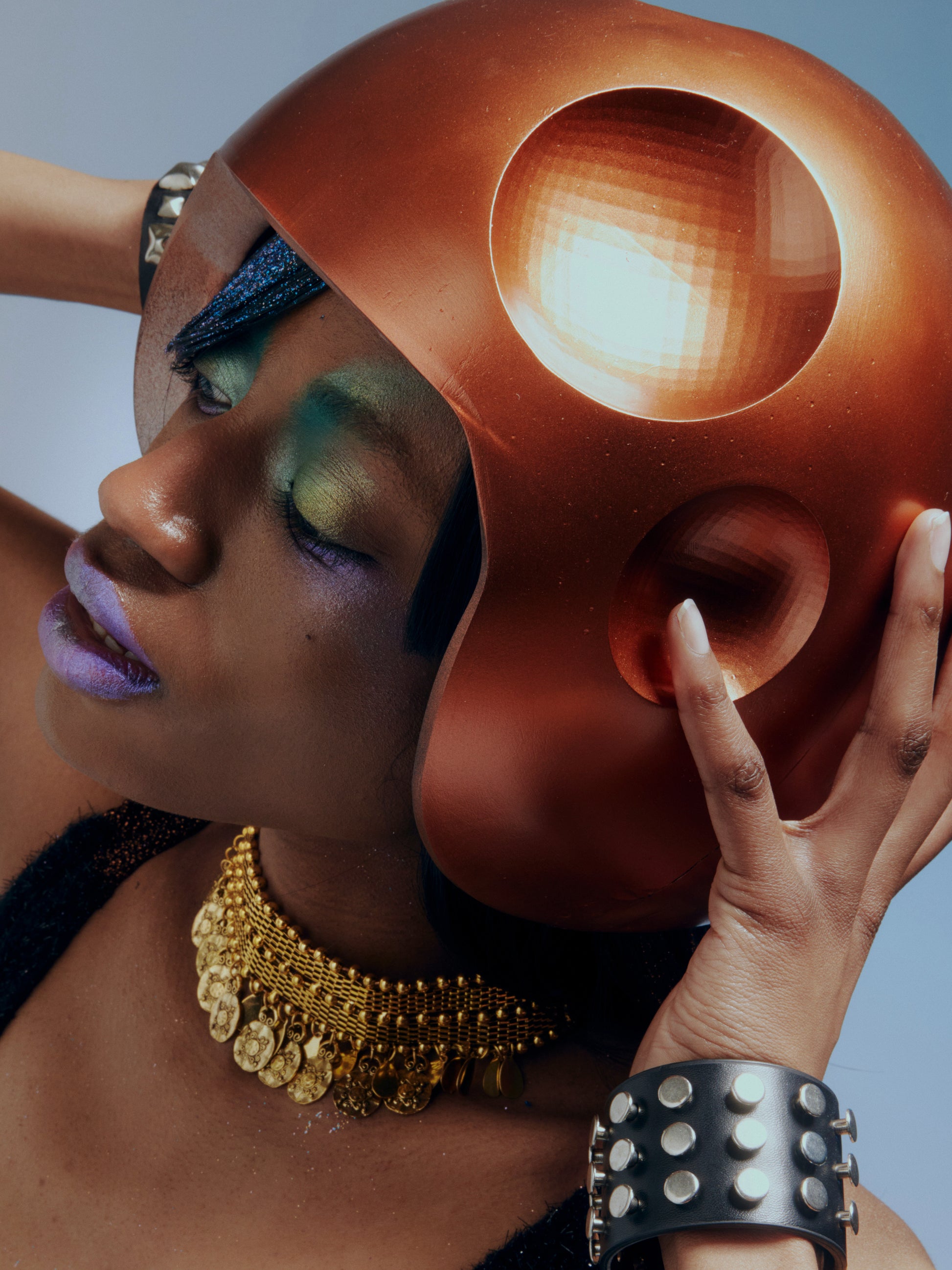 Celestial Voyager 3D-Printed Helmet