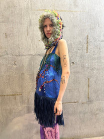 Cosmic Larva Crochet Hood