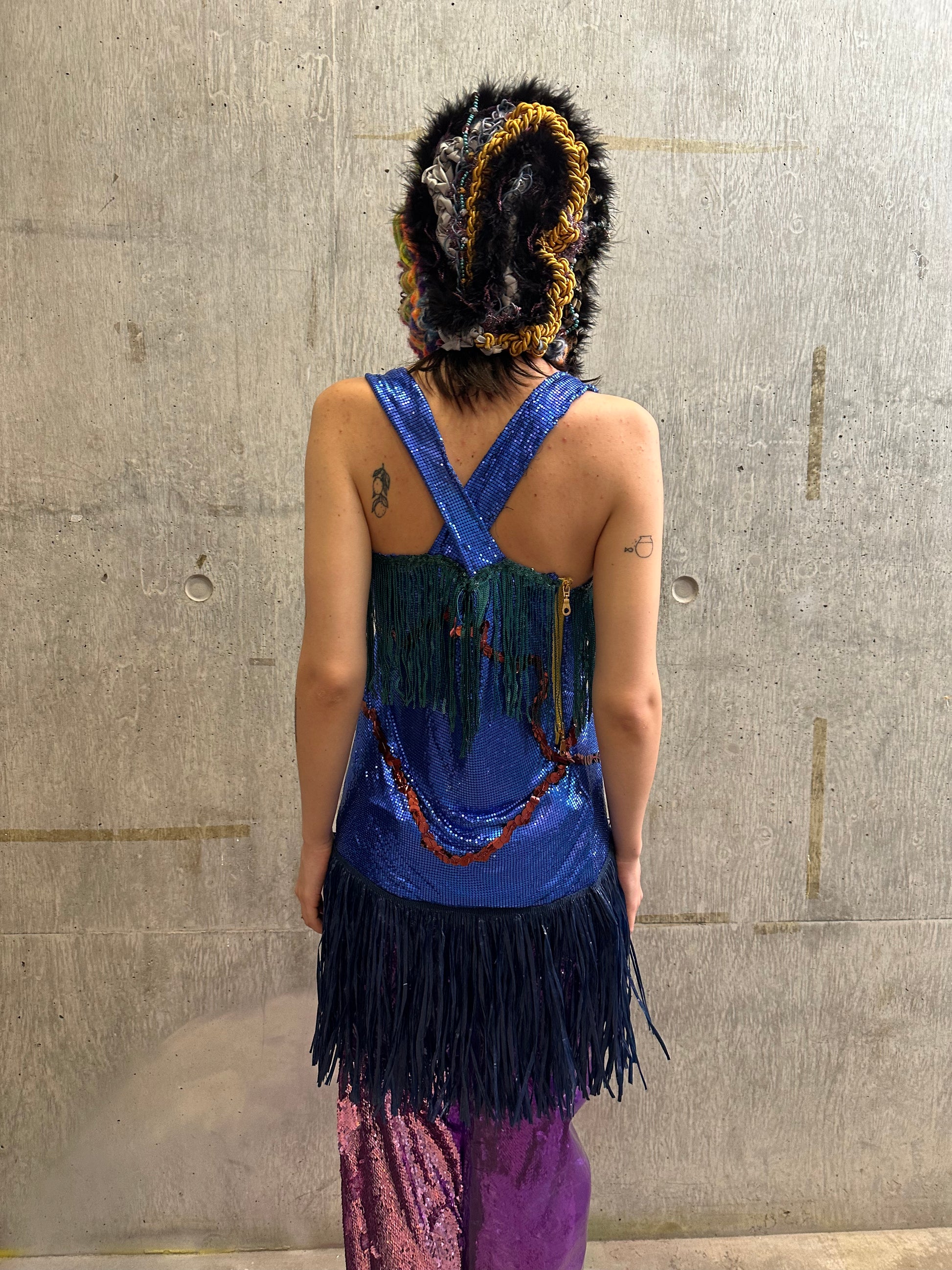 Cosmic Larva Crochet Hood