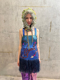 Cosmic Larva Crochet Hood