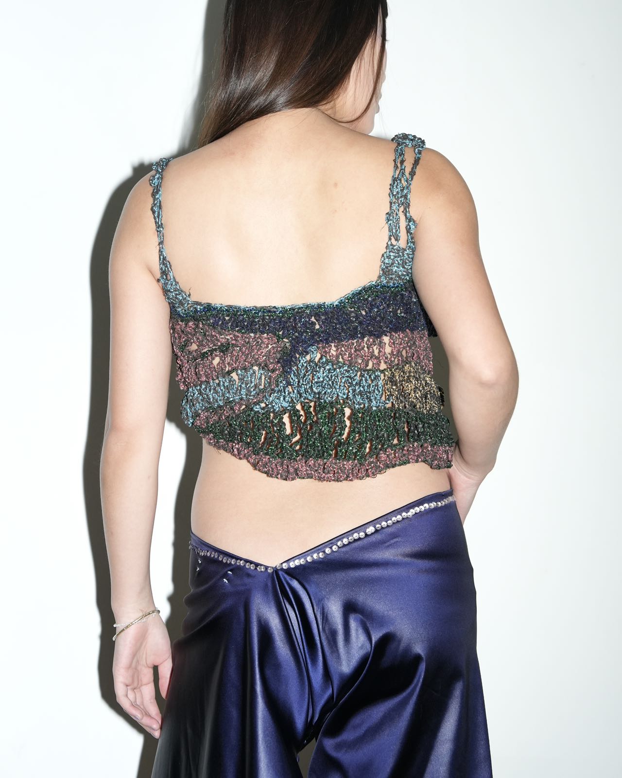 Galactic Hand-Crocheted Sculptural Vest