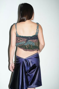 Galactic Hand-Crocheted Sculptural Vest