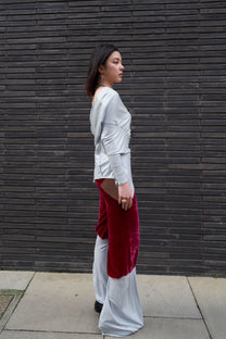 Cosmic Draped Silk Jersey Set