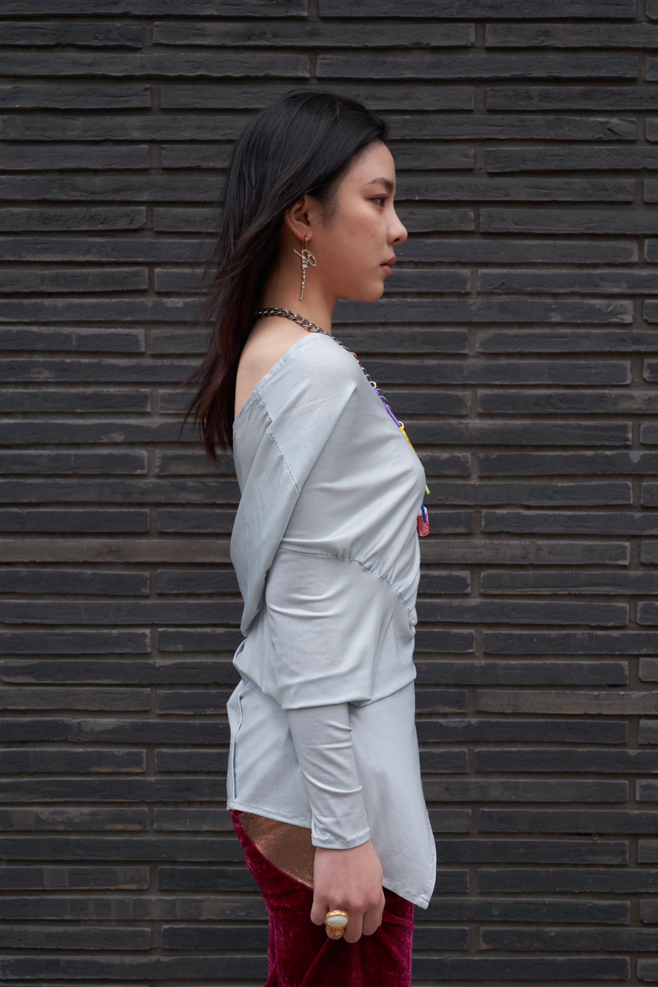 Cosmic Draped Silk Jersey Set