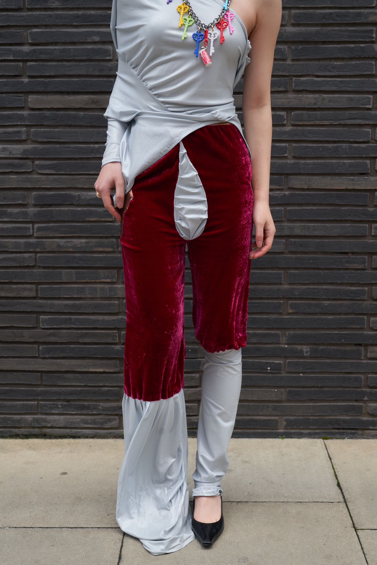 Cosmic Draped Silk Jersey Set