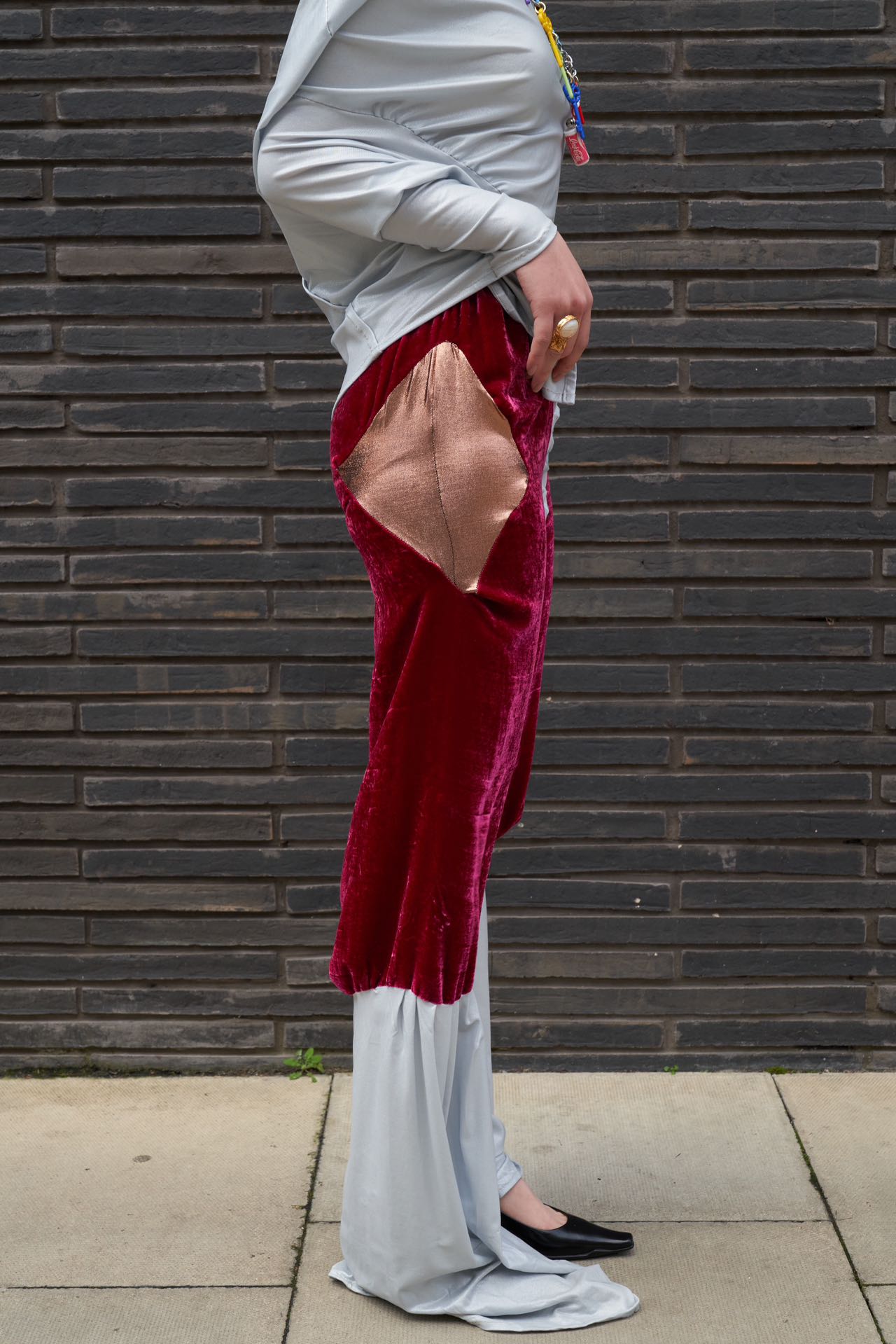 Cosmic Draped Silk Jersey Set