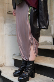 Cosmic Drape Sculpted Jumpsuit