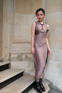 Cosmic Drape Sculpted Jumpsuit