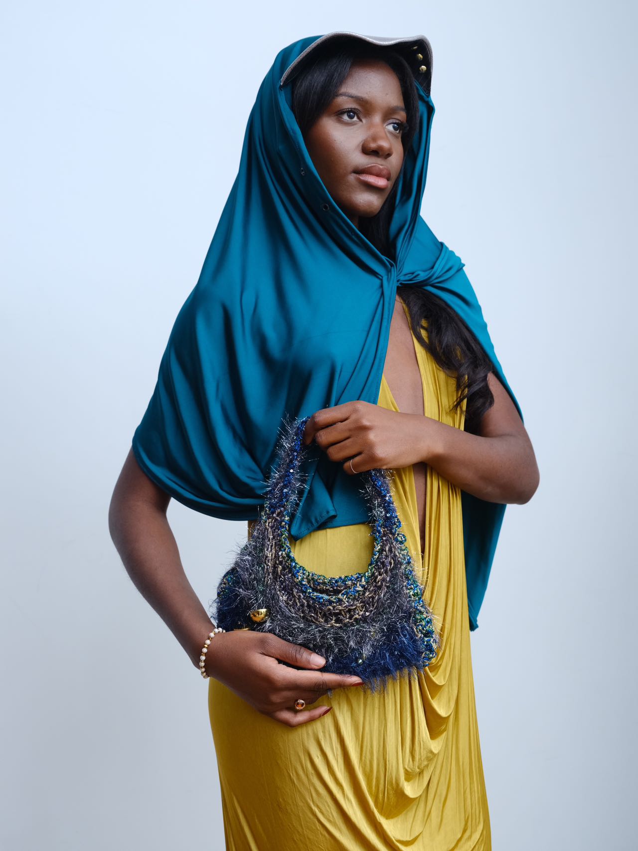 Cosmic Moss Crochet Shoulder Bag