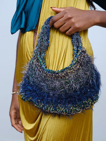 Cosmic Moss Crochet Shoulder Bag