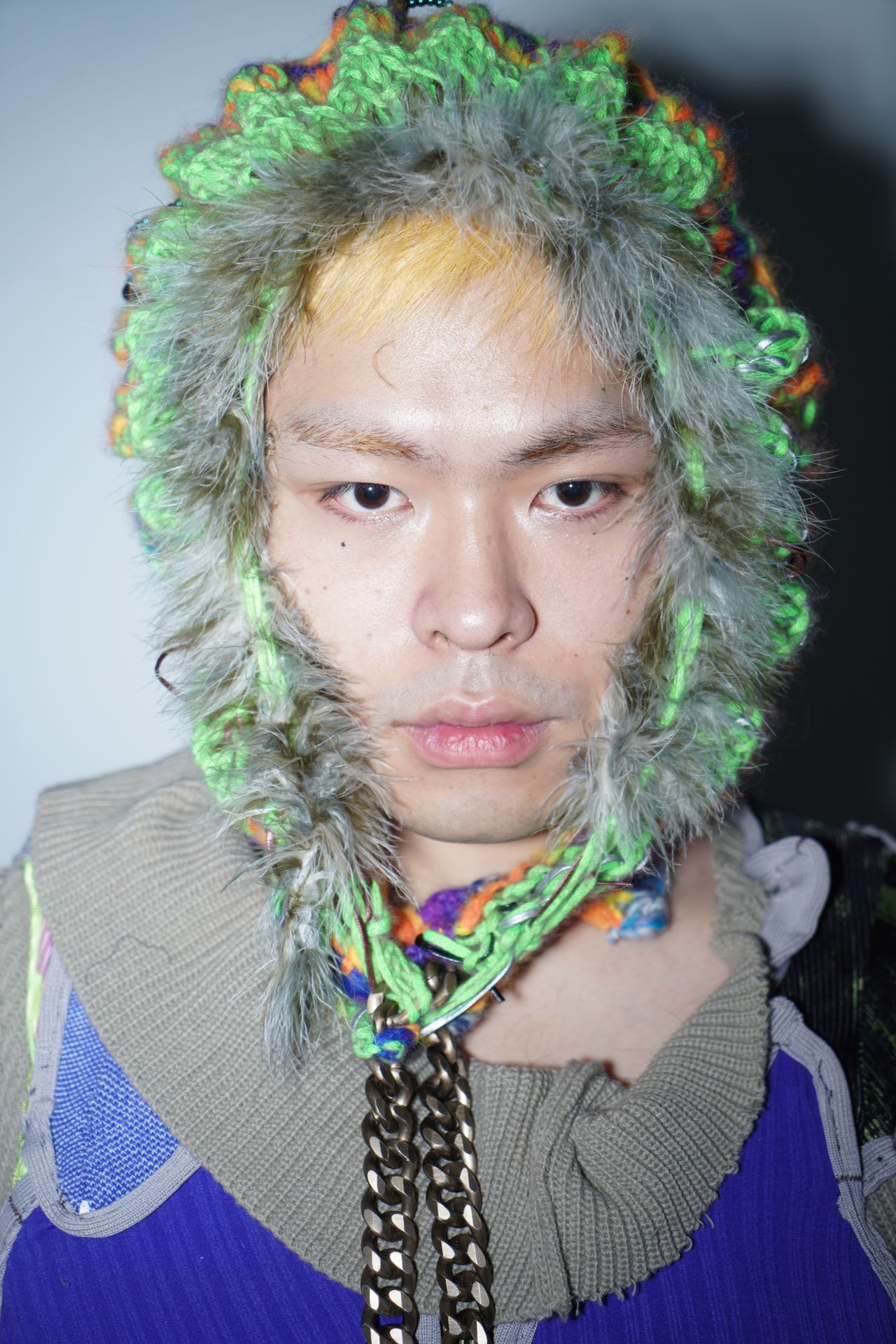 Cosmic Larva Crochet Hood