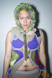 Cosmic Larva Crochet Hood