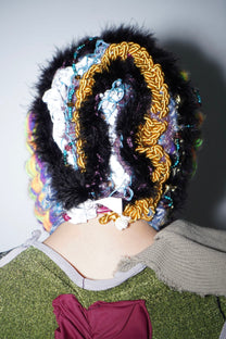 Cosmic Larva Crochet Hood