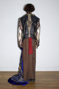 Galactic Metallic Sculpted Tailored Jacket