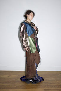 Galactic Metallic Sculpted Tailored Jacket