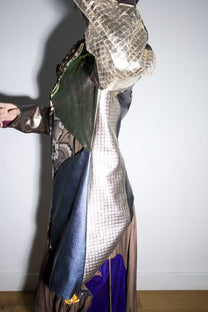 Galactic Metallic Sculpted Tailored Jacket