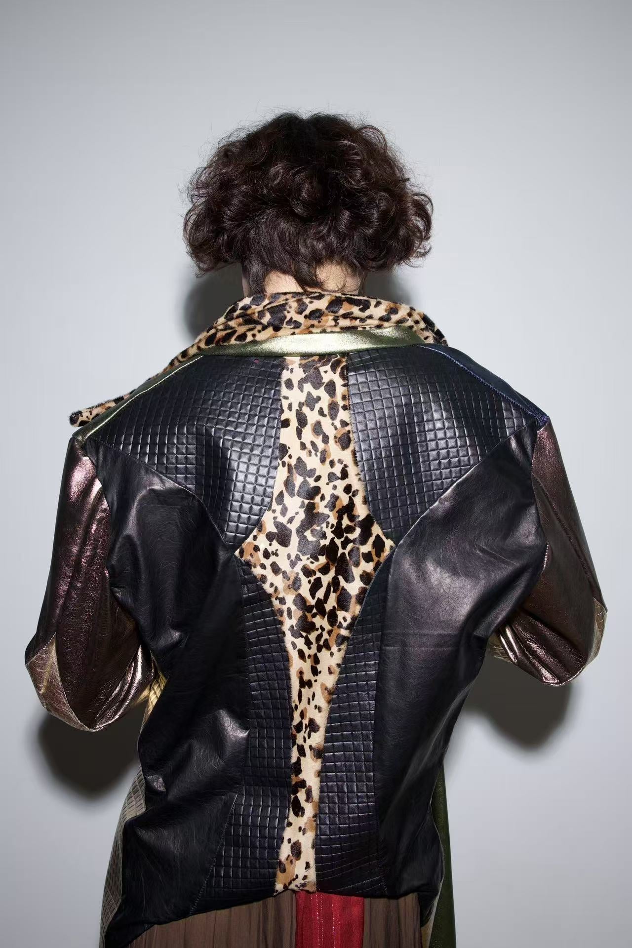 Galactic Metallic Sculpted Tailored Jacket