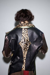 Galactic Metallic Sculpted Tailored Jacket