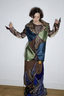 Galactic Metallic Sculpted Tailored Jacket