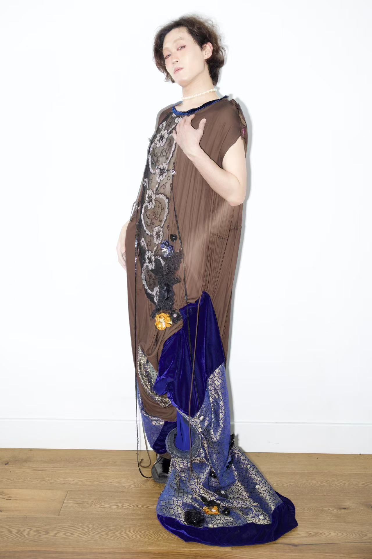 Cosmic Tapestry Draped Jumpsuit