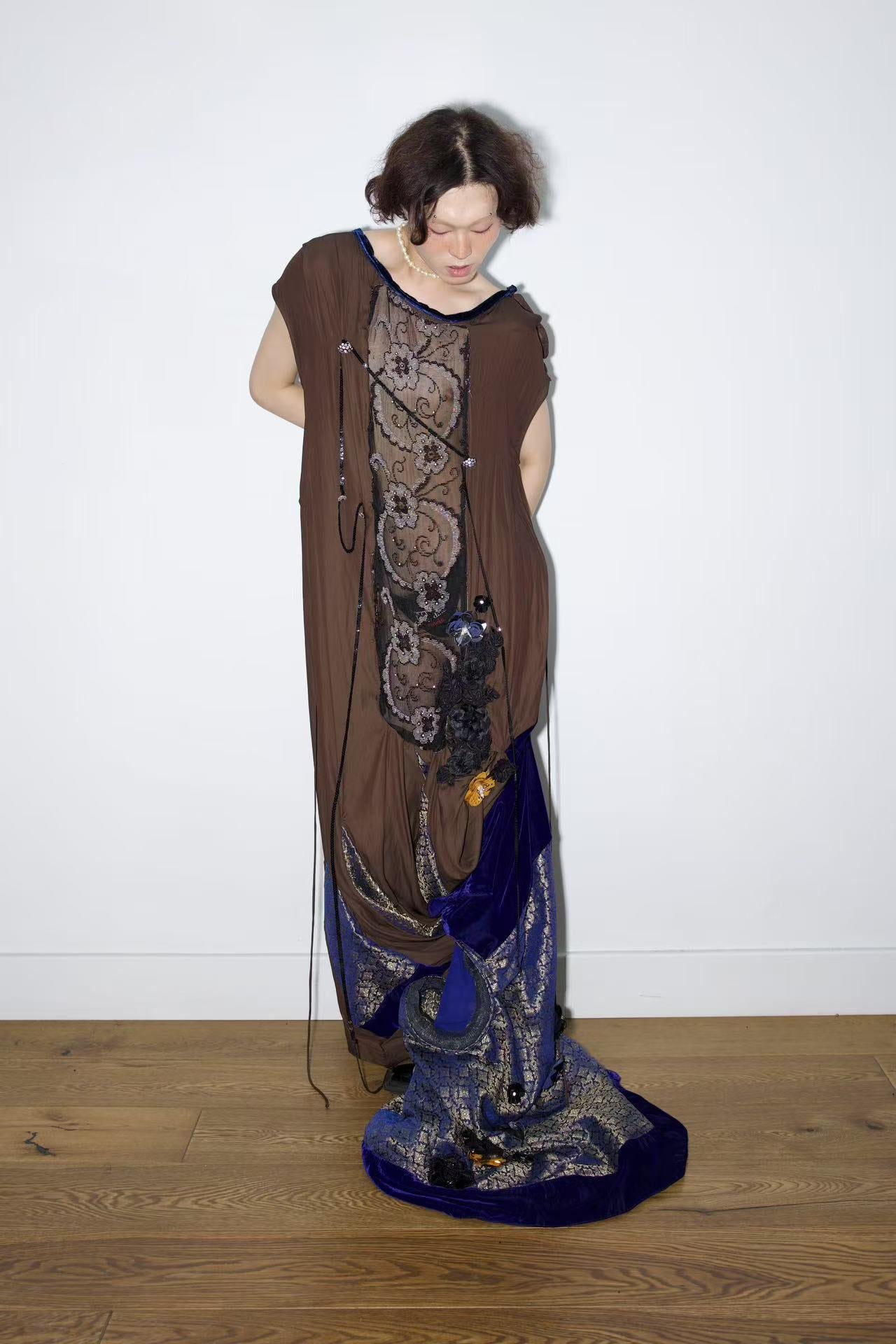 Cosmic Tapestry Draped Jumpsuit