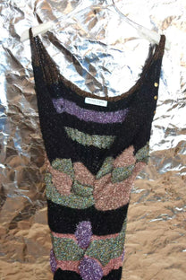 Cosmic Flora Hand-Knit Sculptural Dress