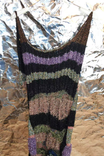 Cosmic Flora Hand-Knit Sculptural Dress