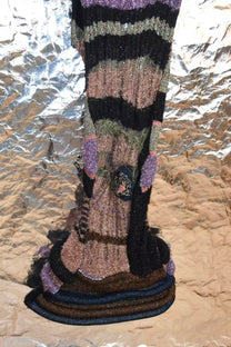 Cosmic Flora Hand-Knit Sculptural Dress