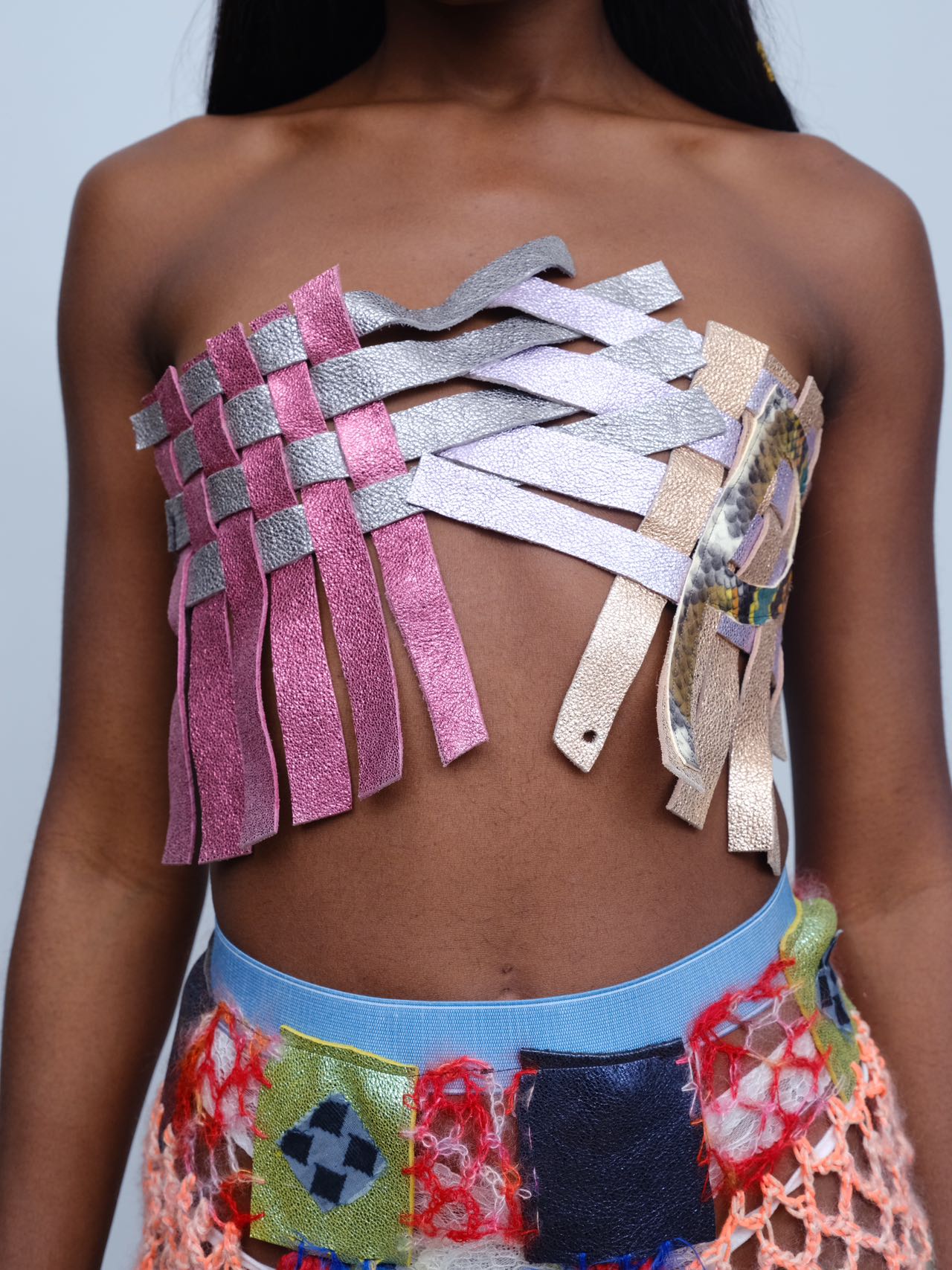 Galactic Weave Leather Vest