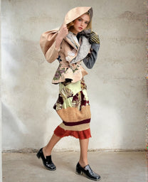 Spiral Galaxy Hooded Sculpture Jacket