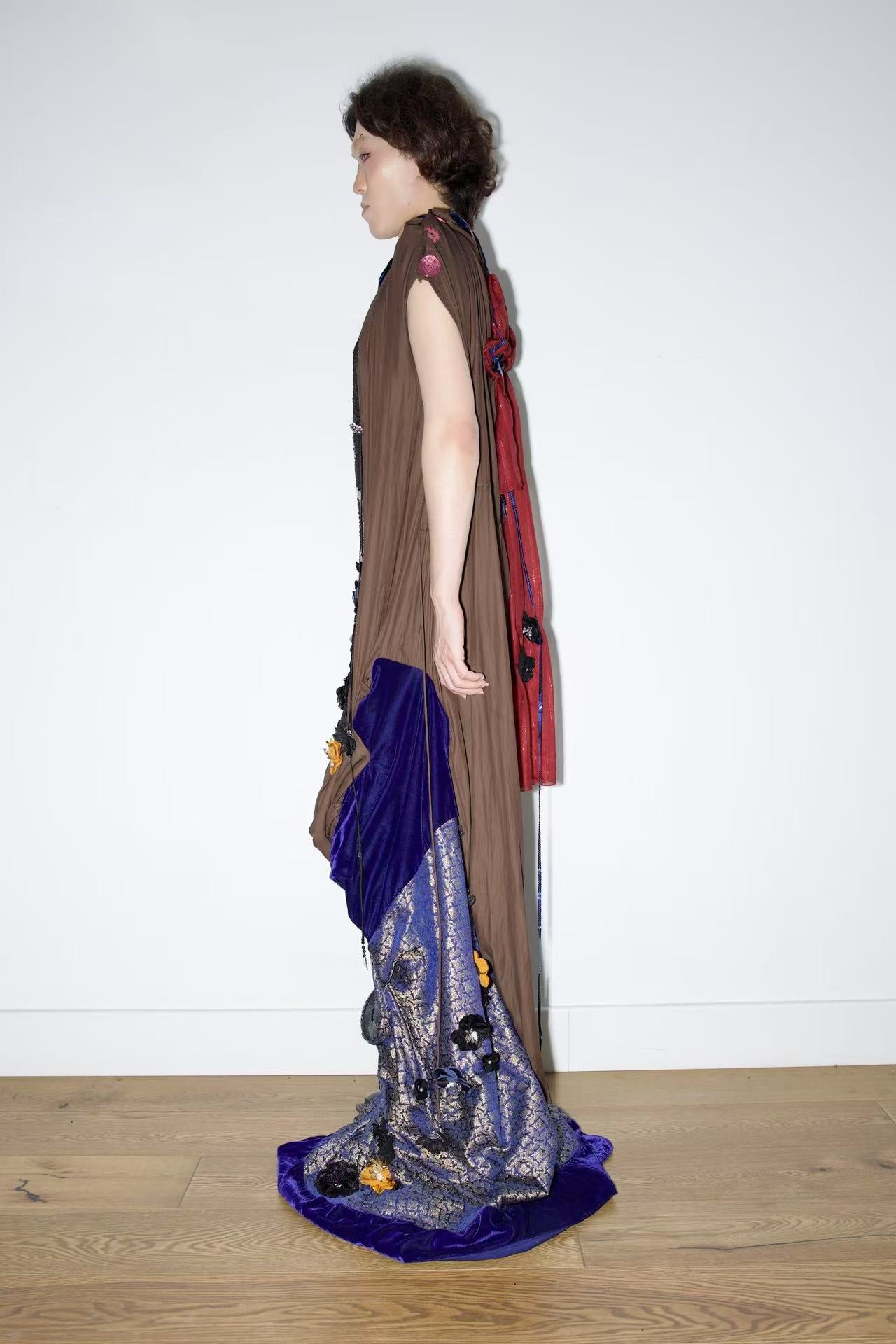 Cosmic Tapestry Draped Jumpsuit