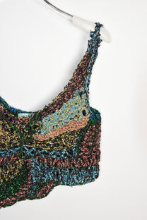 Galactic Hand-Crocheted Sculptural Vest