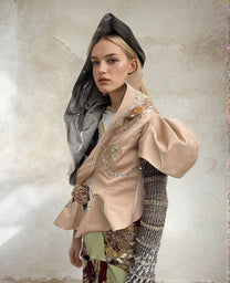 Spiral Galaxy Hooded Sculpture Jacket