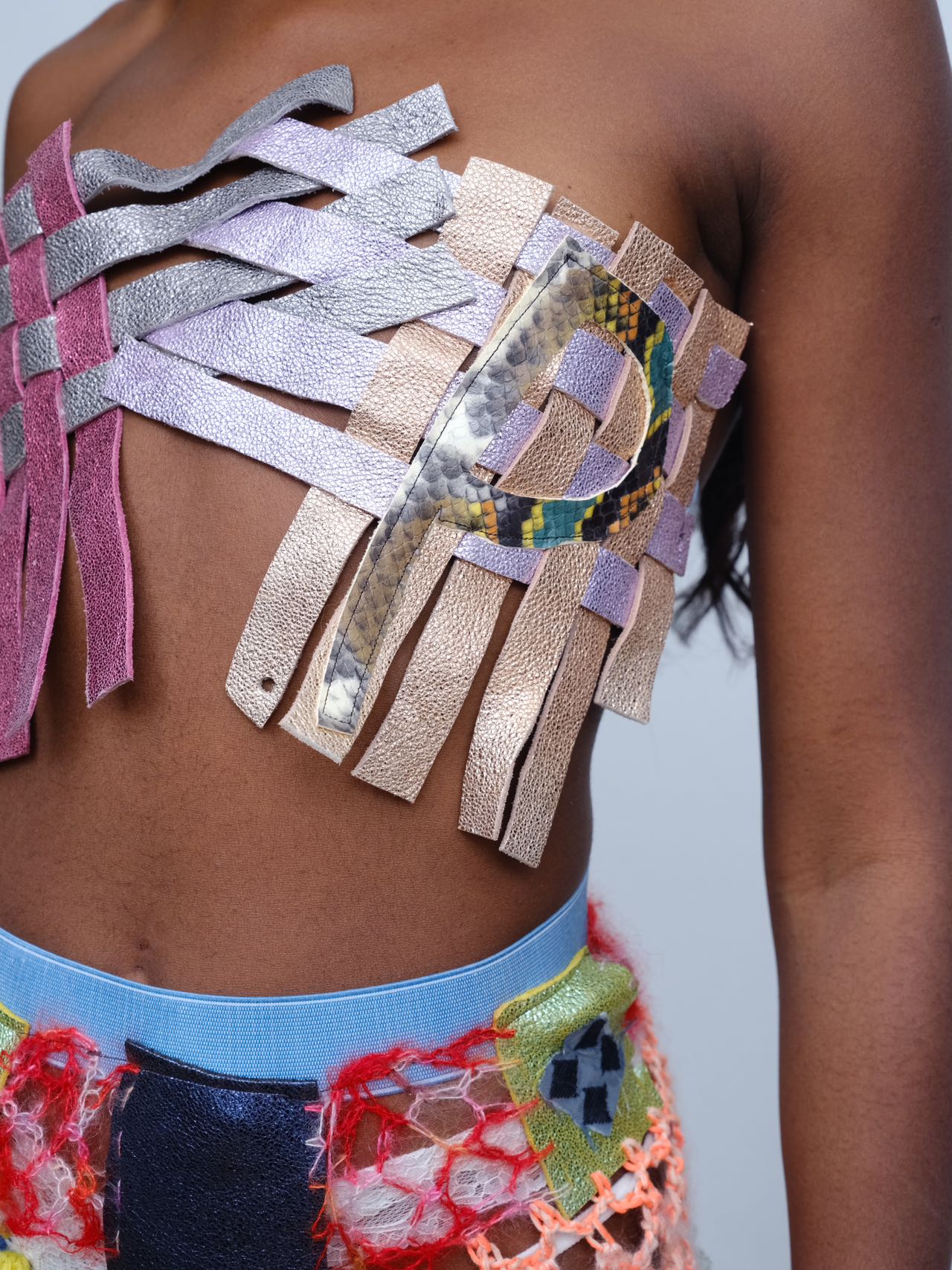 Galactic Weave Leather Vest