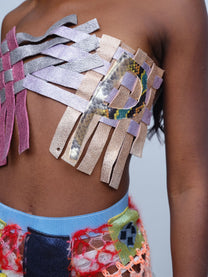 Galactic Weave Leather Vest