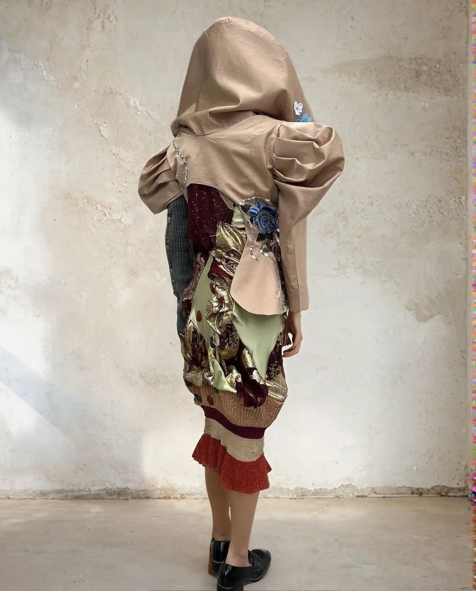 Spiral Galaxy Hooded Sculpture Jacket