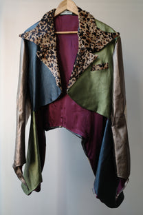 Galactic Metallic Sculpted Tailored Jacket