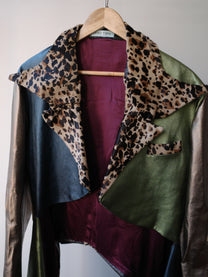 Galactic Metallic Sculpted Tailored Jacket